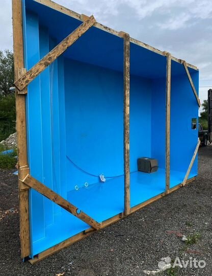 Бассейн из полипропилена 6м*3м*1,5м