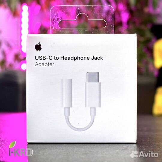 Apple USB-C to Headphone Jack (оргигинал, новый)