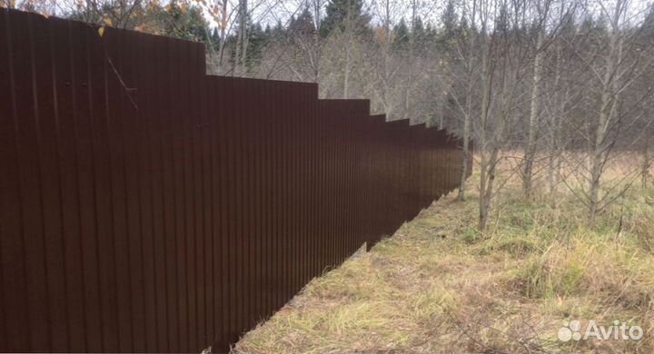 Забор из профнастила