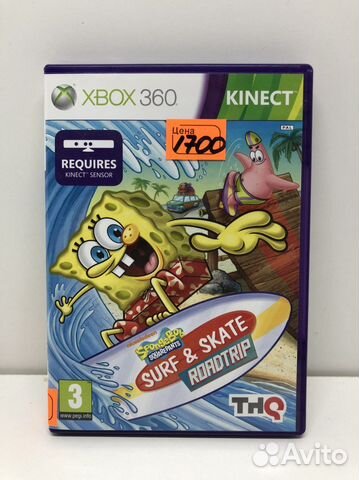 Диск Spongebob surf & skate для xbox 360