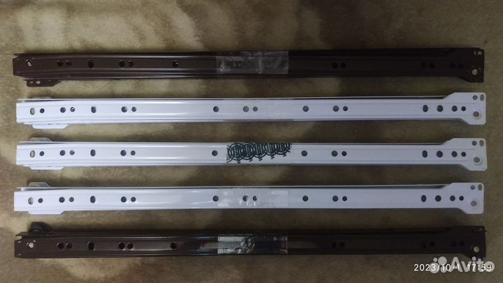 Роликовые направляющие для выдвижных ящиков 500мм