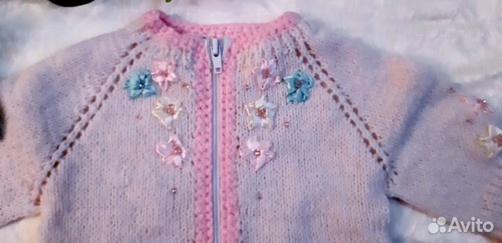 Вязанный костюм Зефирка