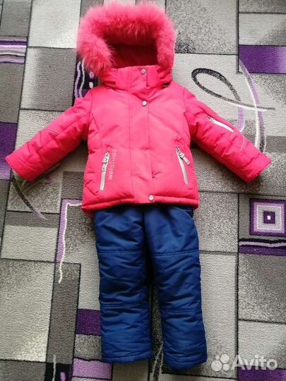Зимний комбинезон для девочки 86 92