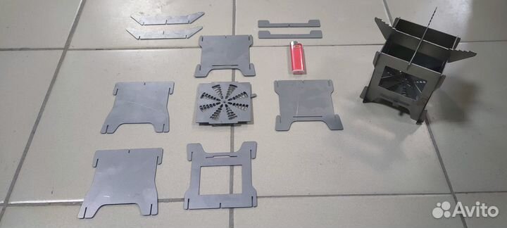 Печка походная щепочница, турбо-печи Ракета