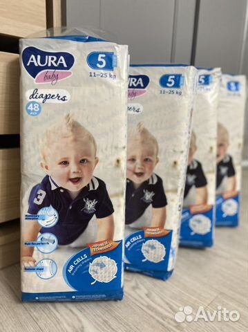 Подгузники Aura 5