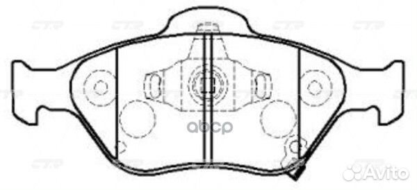 CKT-165 Колодки тормозные дисковые перед