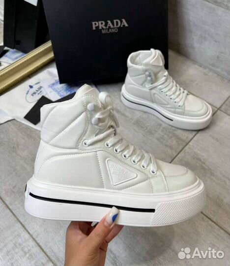 Кеды высокие Prada 36-40