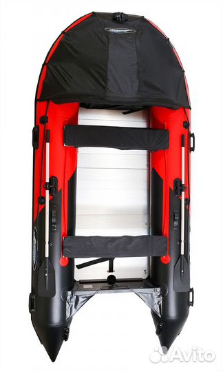 Лодка gladiator D470AL красно/черный
