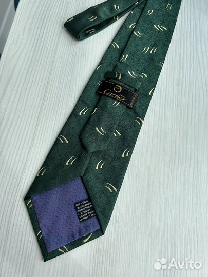 Cartier галстук мужской шелк оригинал Италия