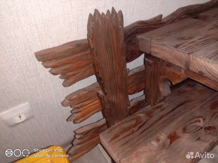 Полка настенная деревянная