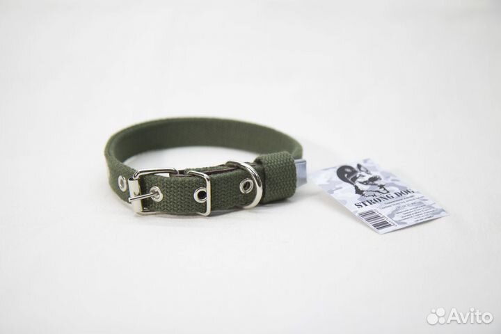 Ошейник брезентовый двуслойный 45см, 20мм