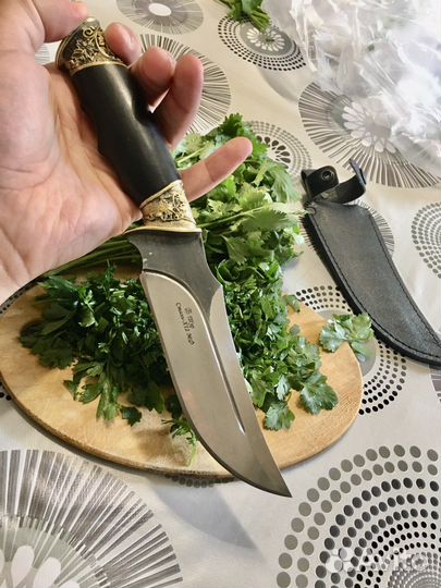 Нож премиум Звони ручной работы Сталь х-12 мф