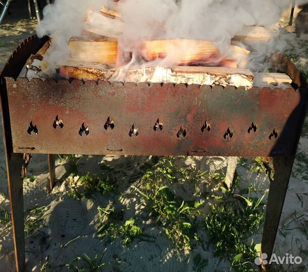 Печь под казан, казан на 22 литра, мангал