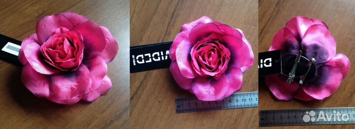 Новый декоративный цветок-брошь-заколка H&M