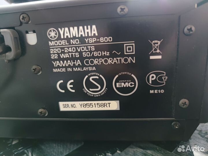 Звуковой проектор (саундбар) yamaha ysp-600