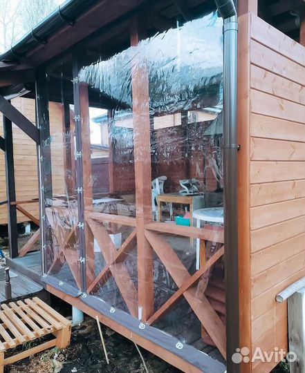 Мягкие окна для беседки