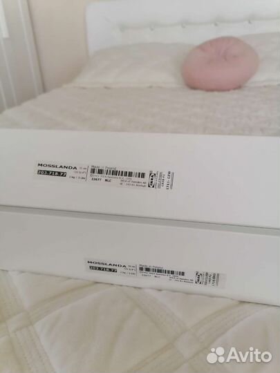 Полка настенная Мосслэнда икеа 55 см