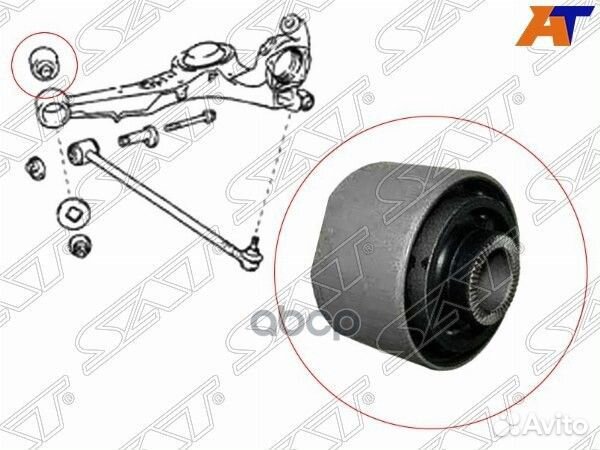 Сайлентблок заднего продольного рычага toyota R