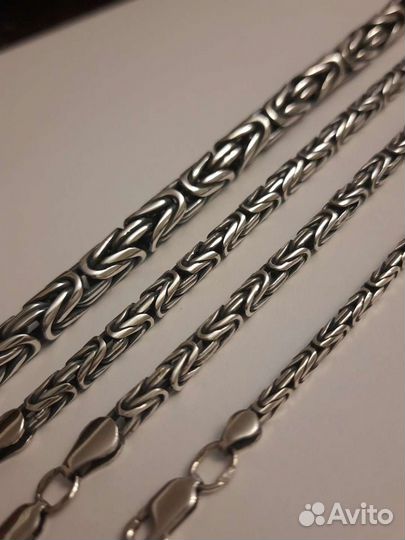 Серебряная цепь 925 - ручная работа
