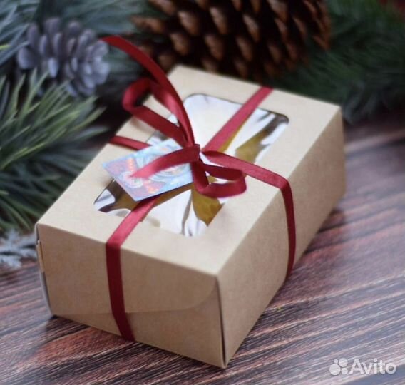 Крафт коробки с окошком