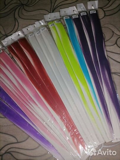 Цветные пряди для волос