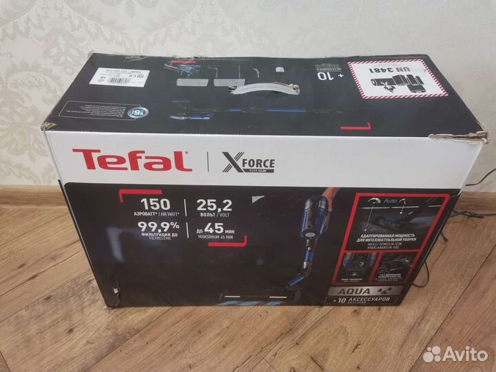 Пылесос Tefal x-force flex 12.60 aqua