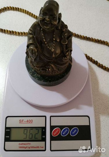 Хотей бронза на каменной подставке