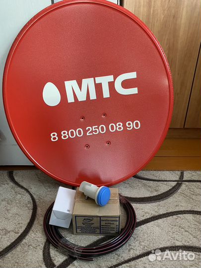Спутниковая тарелка МТС с роутером