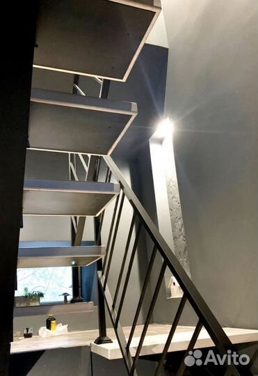 Лестница в стиле лофт