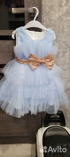 Детское нарядное платье 86-92