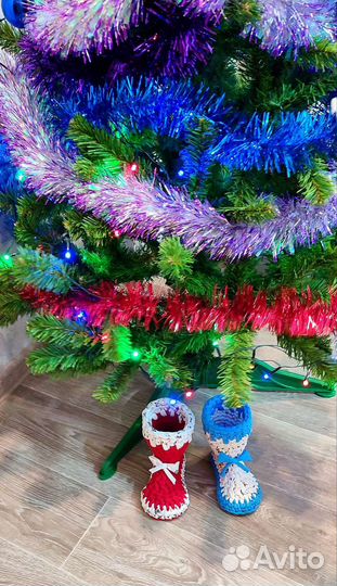 Сапожок Санты новогодний подарок