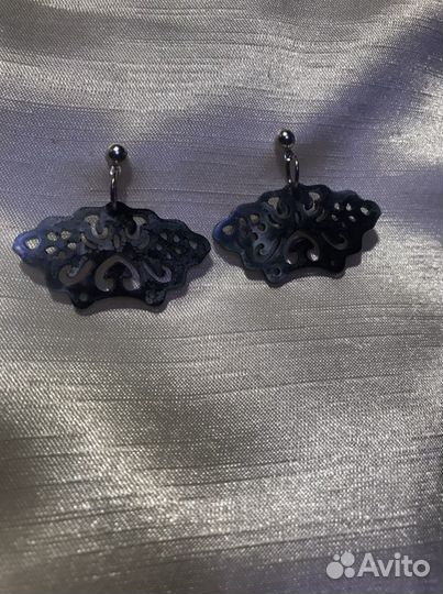 Серьги из эпоксидной смолы