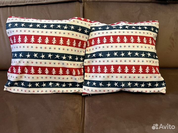 Комплект новогодних наволочек на подушку 45 х 45