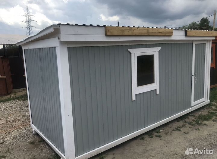 Бытовка новая 6х2,3м с пвх окном Дачная