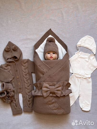 Комплект на выписку для мальчика осень зима