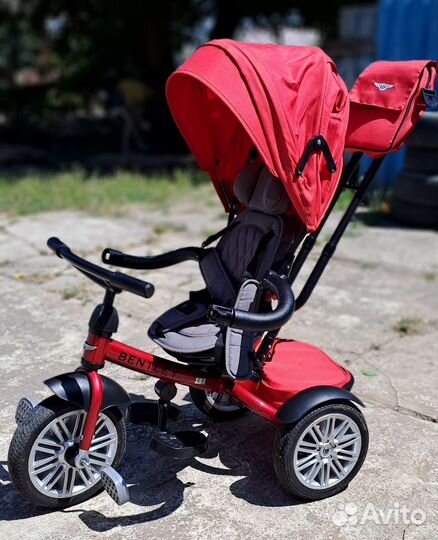 Детский велосипед с родительской ручкой