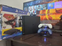 Sony PS4 Slim 500g (2геймпада) + игры