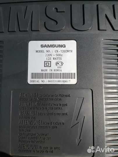 Телевизор samsung CK-7202WTR с пду