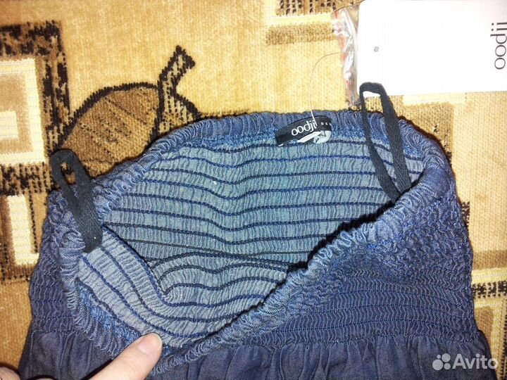 Полукомбез джинсовый, новый 12-16 лет