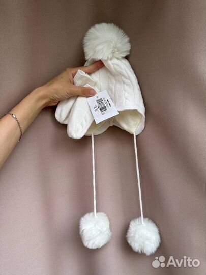 Шапка и рукавички 36-40