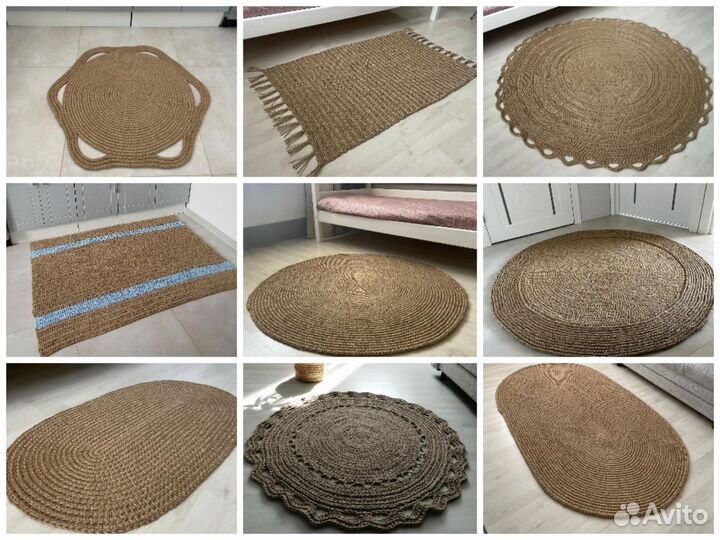 Коврики из джута под заказ