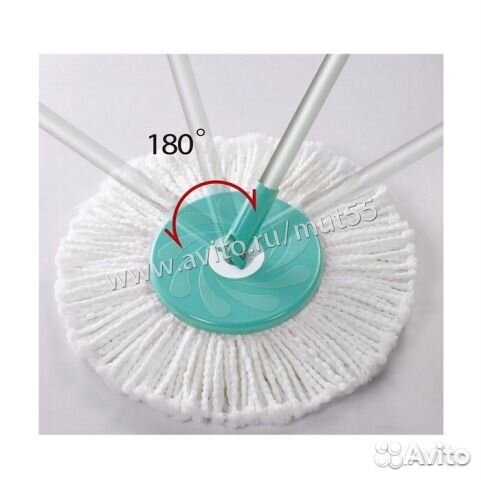 Швабра с ведром с системой полоскания и отжима