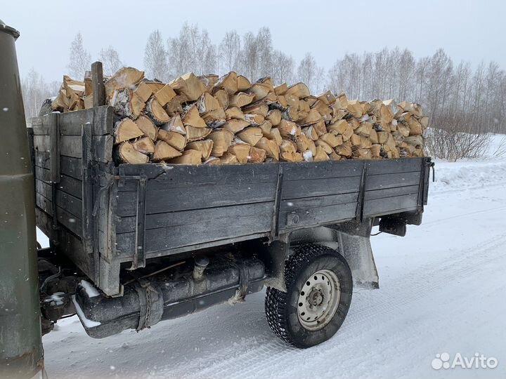 Дрова березовые сухие сырые