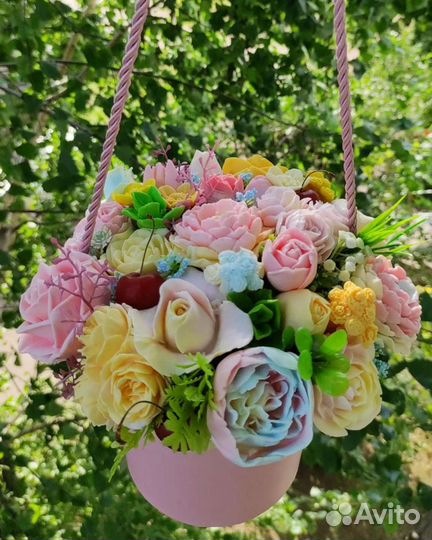 Букет цветов из мыла