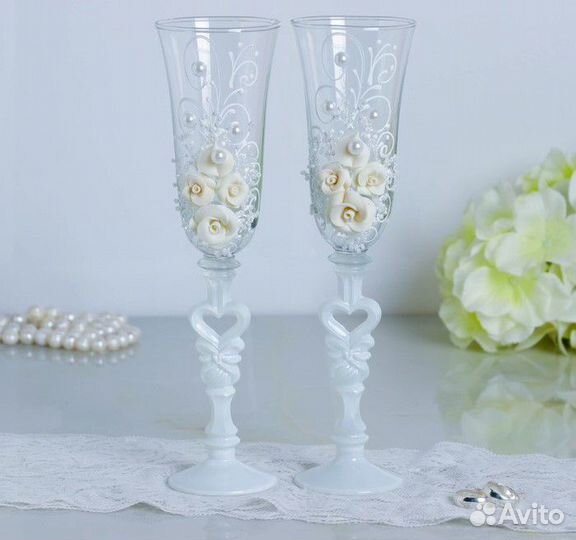 Свадебные фужеры, аксессуары