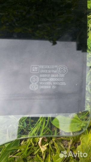 Chevrolet Cruze стекло боковое заднее левое