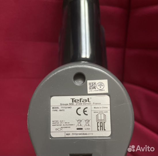 Вертикальный пылесос tefal