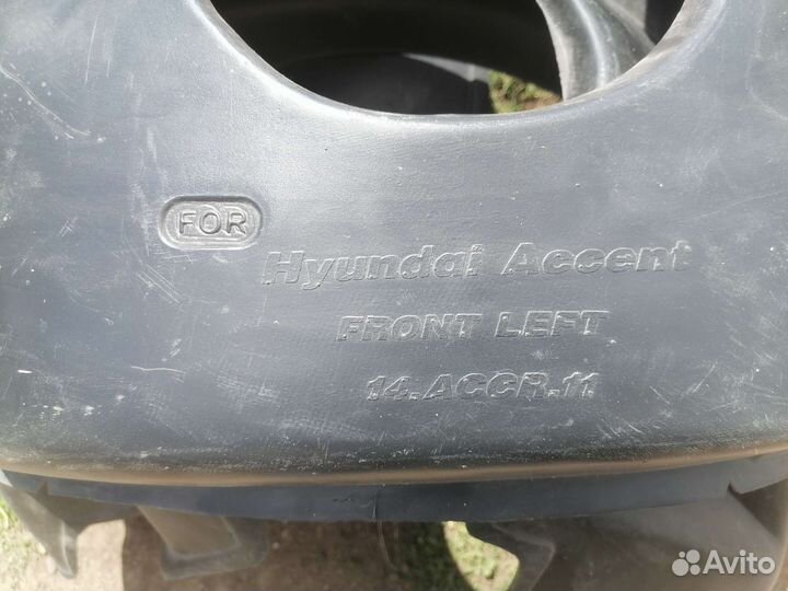 Подкрылки на hyundai accent