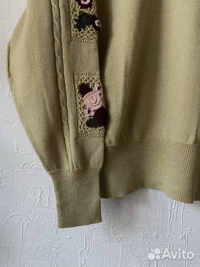 Винтажный свитер ручная работа