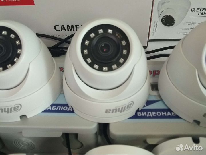 Комплект видеонаблюдения 4\1Мп Dahua 13 камер